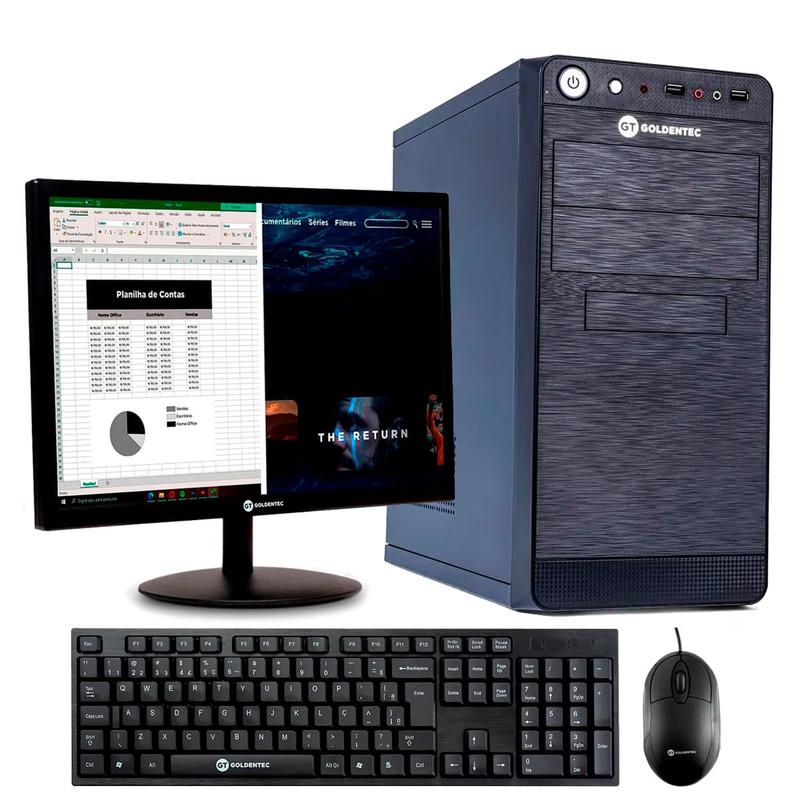 PC Completo Intel Celeron Dual-Core J1800 2.41GHz 4GB SSD 128GB